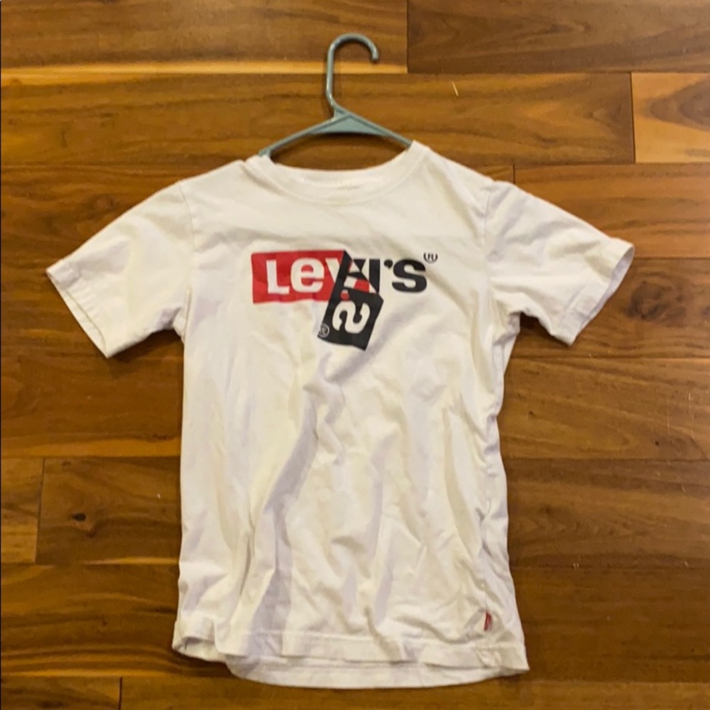 Levi’s Boys Youth Medium White Short Sleeve Tee